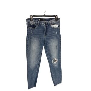 KUT From the Kloth Connie High Rise Crop Skinny Distressed Jeans Size 6 Casual